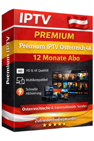 Premium IPTV Österreich 4K – 12 Monate Abo
