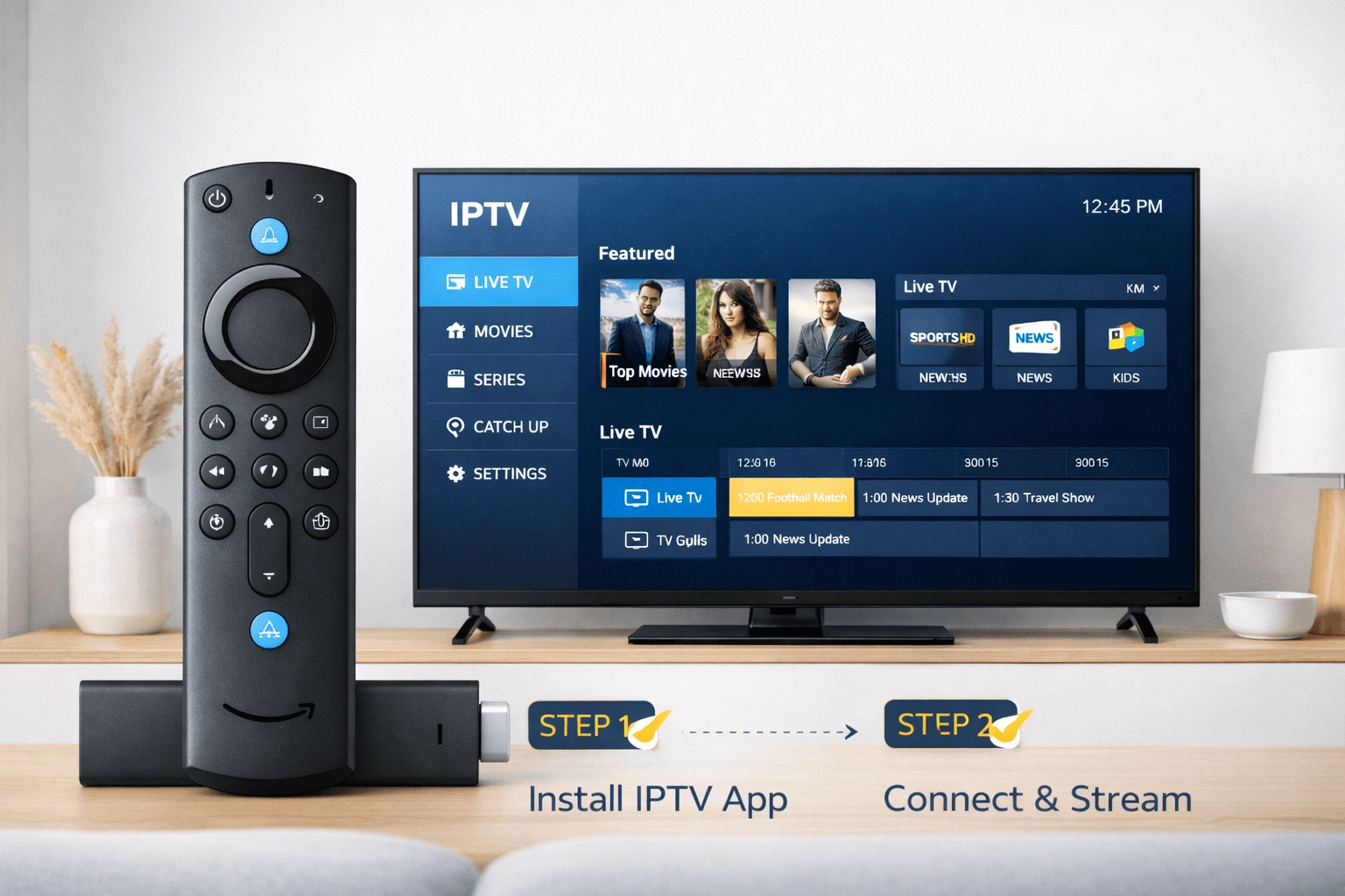 IPTV Senderliste und EPG in IPTV Smarters Pro werden für Österreich geladen